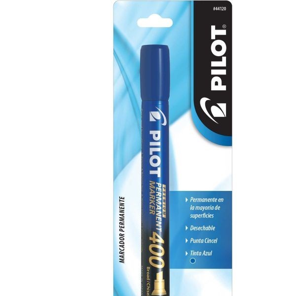 MARCADOR PERM.GRUESO PLAST.400 PILOT AZUL.BLIST.C1 E6C48